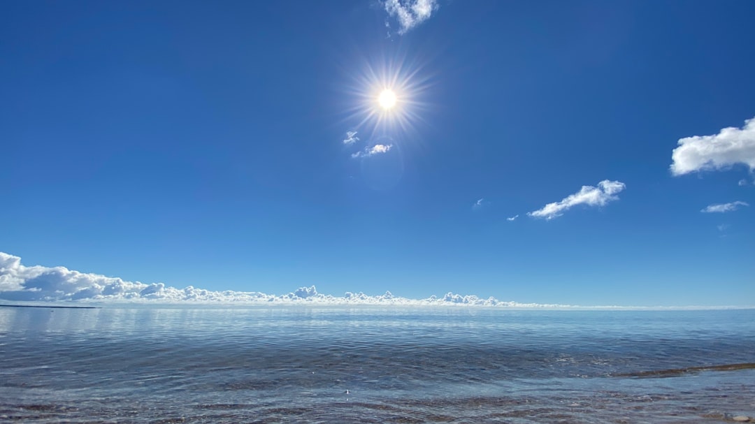 sun rays over the sea